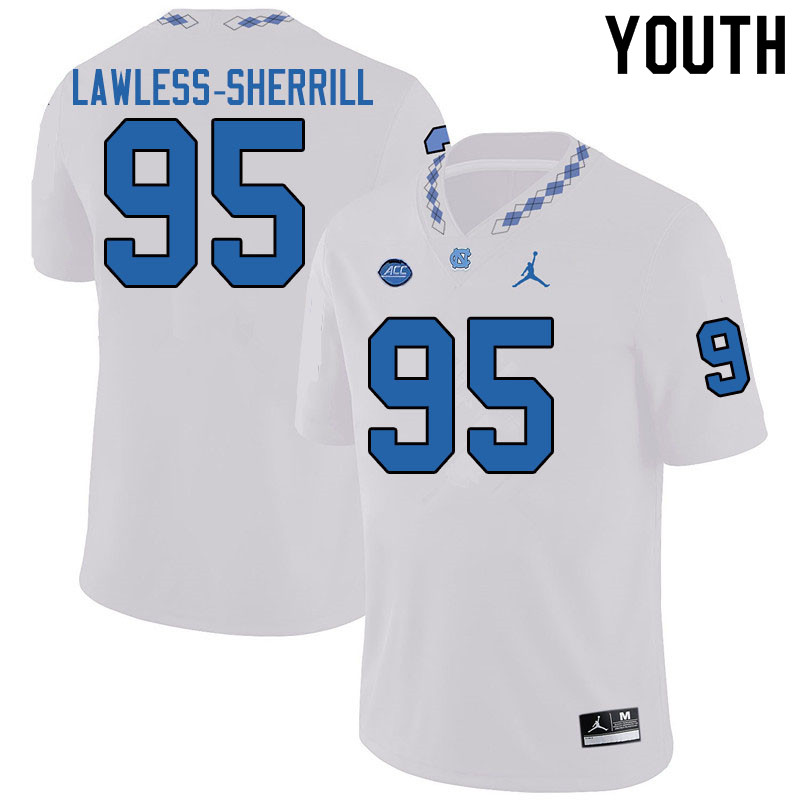 Jordan Brand Youth #95 Brant Lawless-Sherrill North Carolina Tar Heels College Football Jerseys Sale